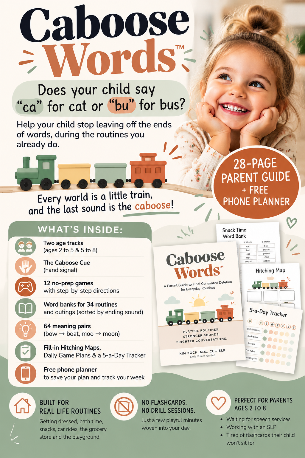 Caboose Words Parent Guide + Planner cover